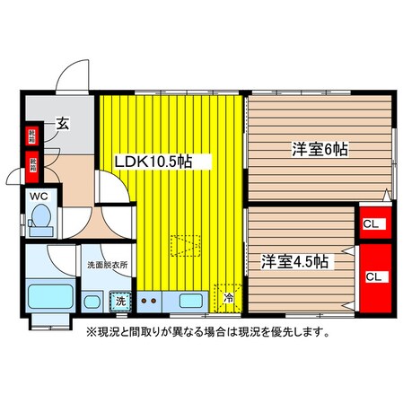 ハイツ衣鳩１～３の物件間取画像